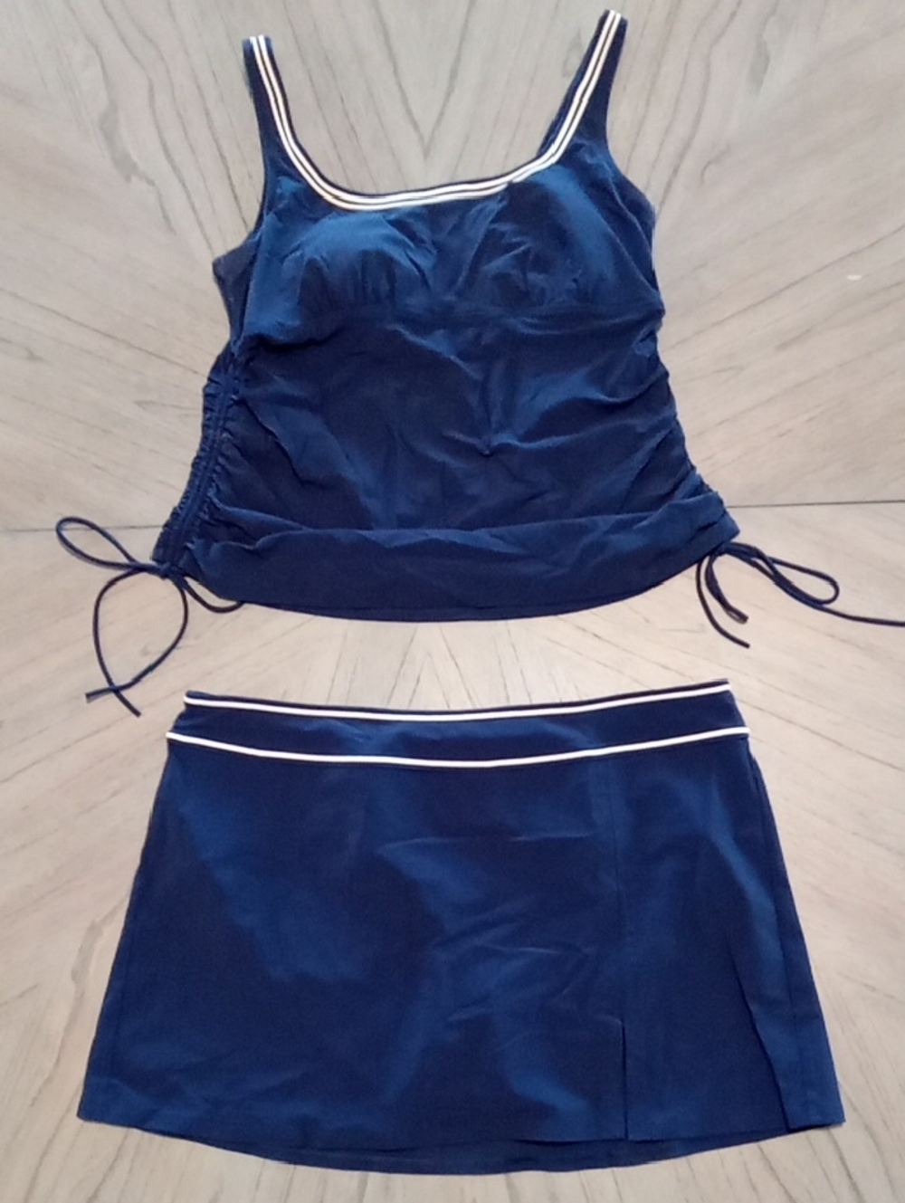 Lands End navy tankini